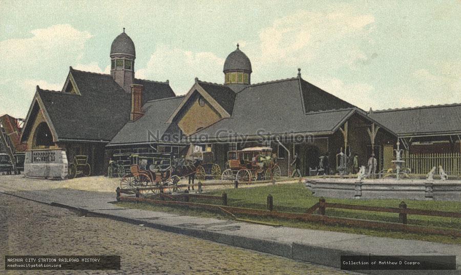 Postcard: Old New York Central Depot, Schenectady, New York